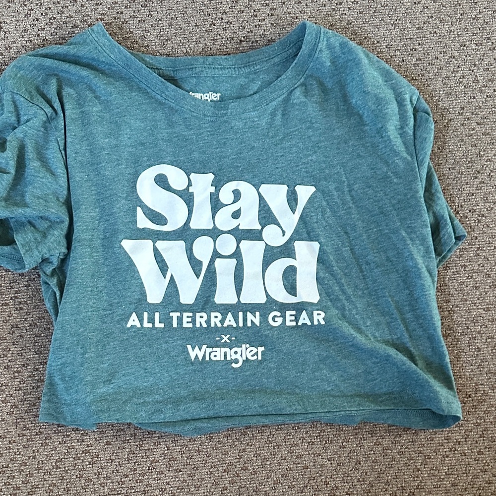 Wrangler  Green Stay Wild T-Shirt